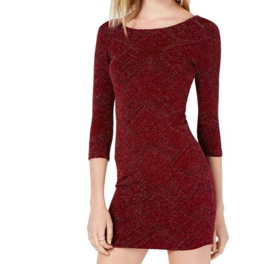 Trixxi Cocktail Dress Maroon Red Cocktail Dress Size S